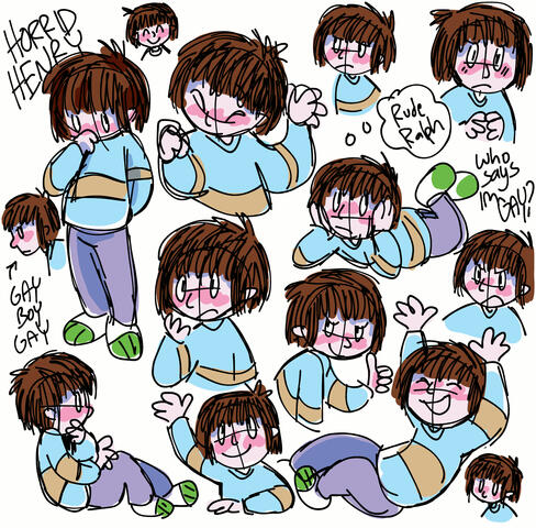 Rough Doodle Page (+flat color & minimal shading)